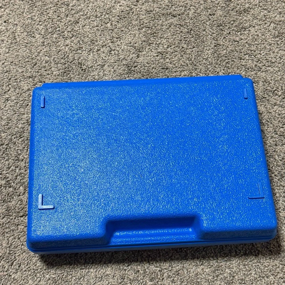 Vintage 1983 LEGO Blue Storage Case Box Interlego Systems USA Plastic